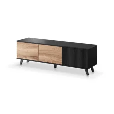 RANDOM RTV-1 TV-STAND, COLOR: WOTAN OAK/BLACK